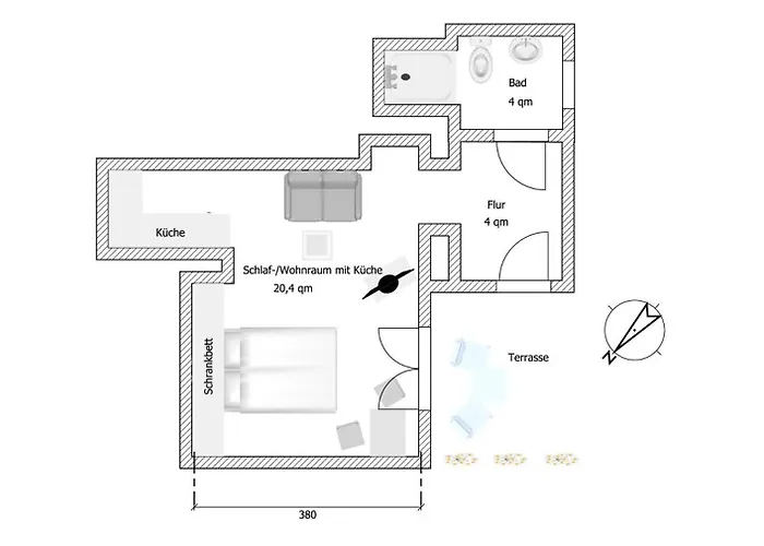 Haus Seepferdchen - Whg 2 Apartamento *